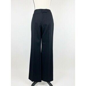 Tahari Dress Pants Navy Blue Flared Leg Size 6 EUC
